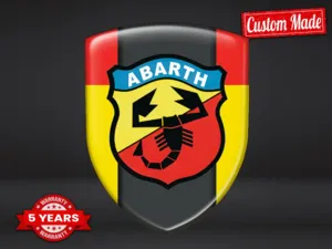 Fiat Abarth Logosticker Hochwertig Minimal Design Personalisierbar